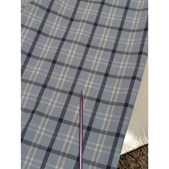 UNTUCKit Wrinkle Free Mantanzas Shirt Teal Blue Plaid Button Down Mens Large - Picture 4 of 4